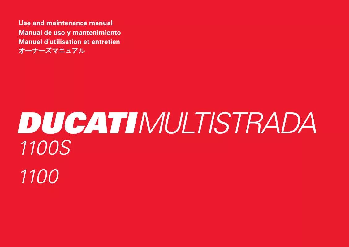 Mode d'emploi DUCATI MULTISTRADA 1100 S