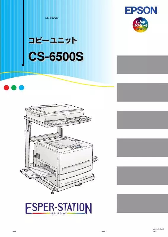 Mode d'emploi EPSON CS-6500S