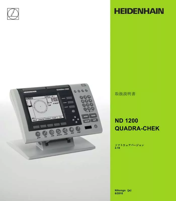 Mode d'emploi HEIDENHAIN ND 1200