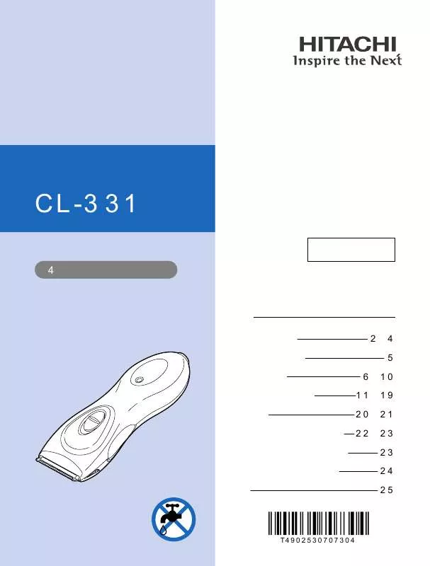 Mode d'emploi HITACHI CL-331