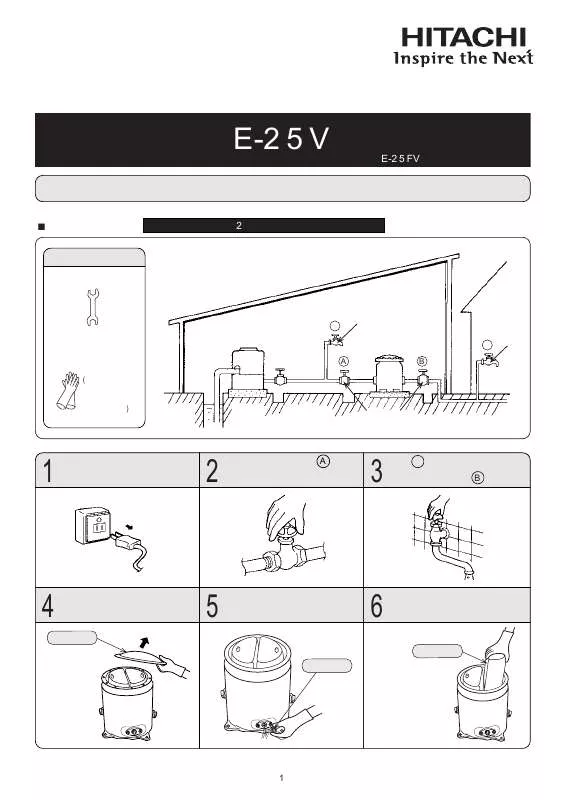 Mode d'emploi HITACHI E-25V