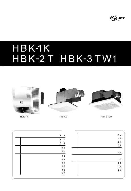 Mode d'emploi HITACHI HBK-1K