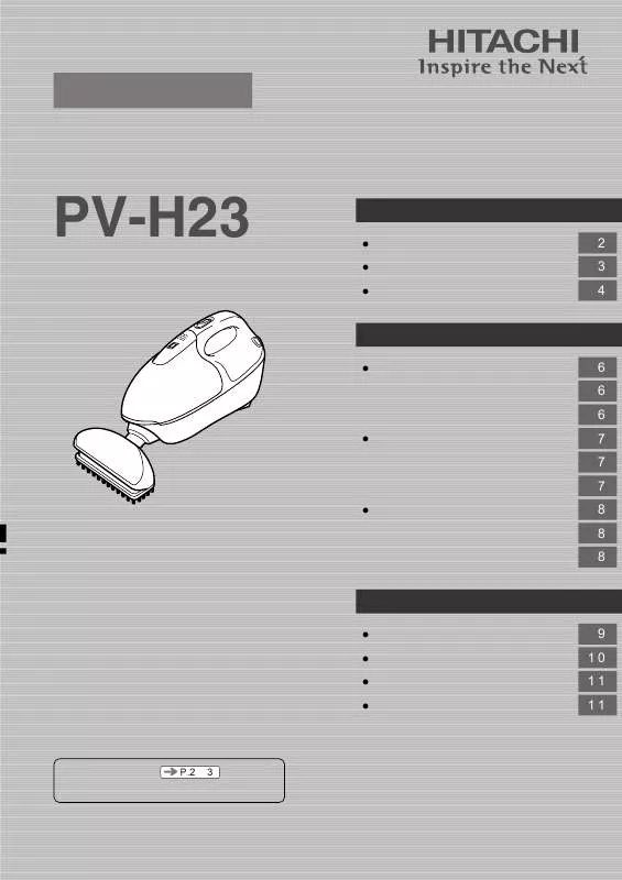 Mode d'emploi HITACHI PV-H23