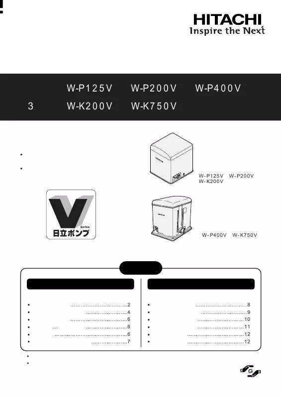 Mode d'emploi HITACHI W-K200V