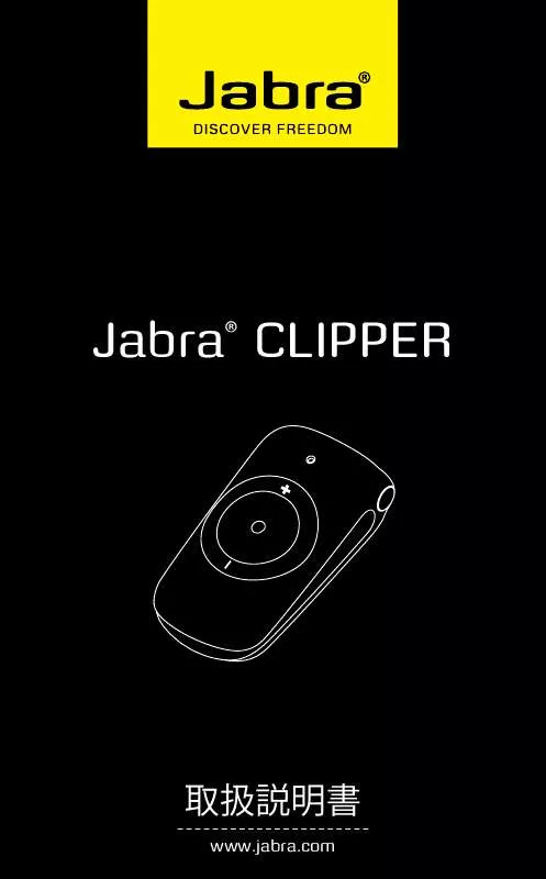 Mode d'emploi JABRA CLIPPER