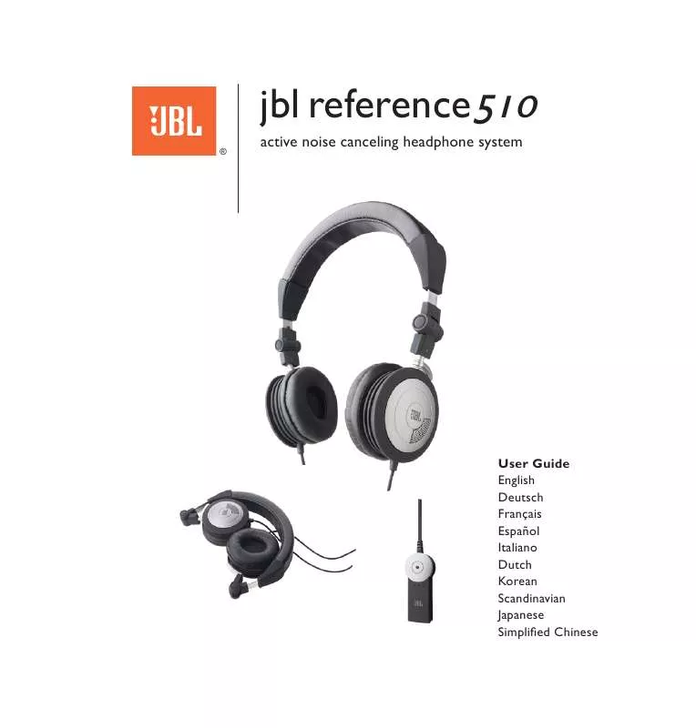 Mode d'emploi JBL REFERENCE 510