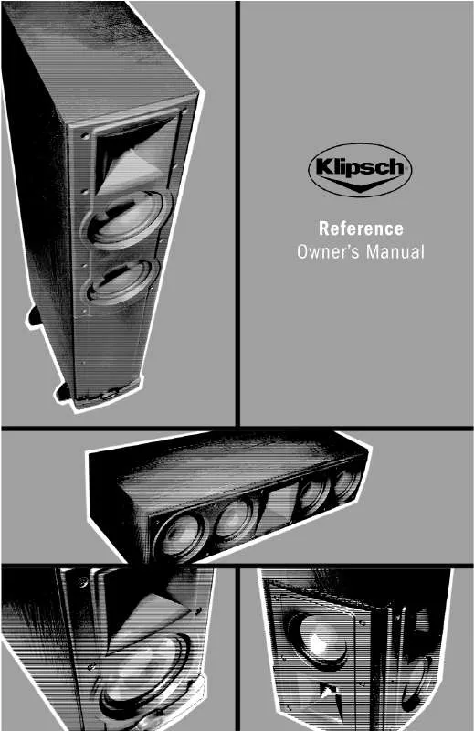 Mode d'emploi KLIPSCH REFERENCE