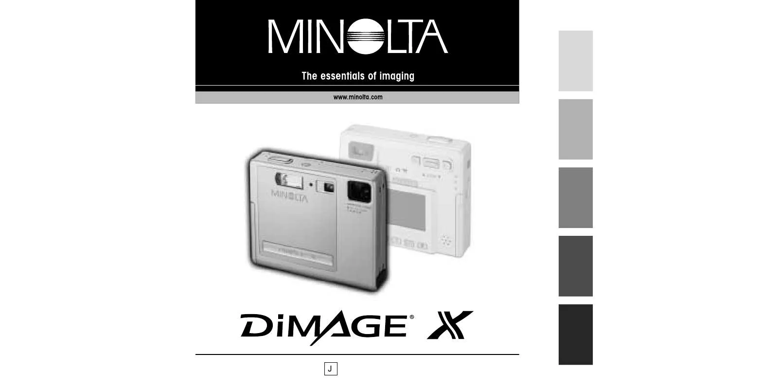 Mode d'emploi KONICA MINOLTA DIMAGE X