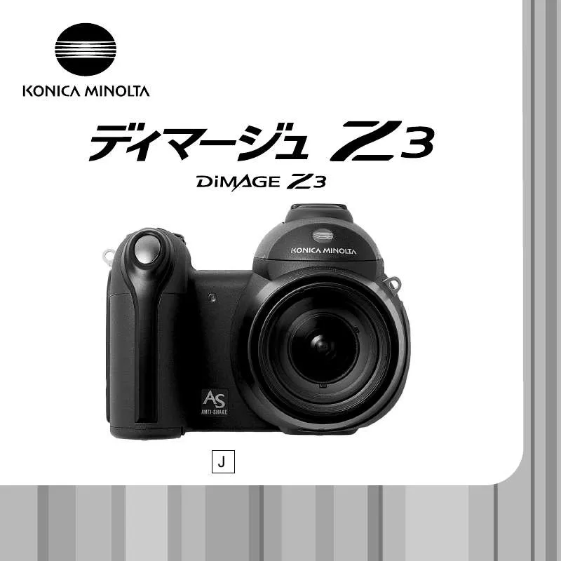 Mode d'emploi KONICA MINOLTA DIMAGE Z3