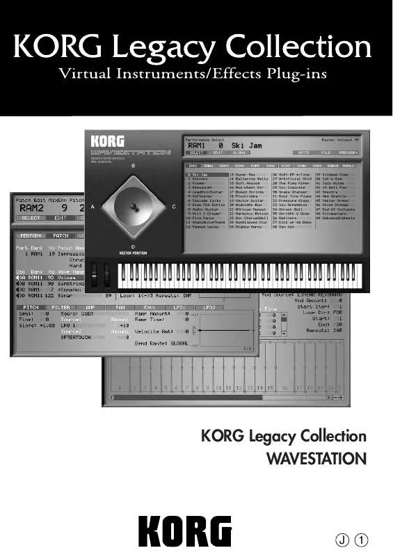 Mode d'emploi KORG WAVESTATION