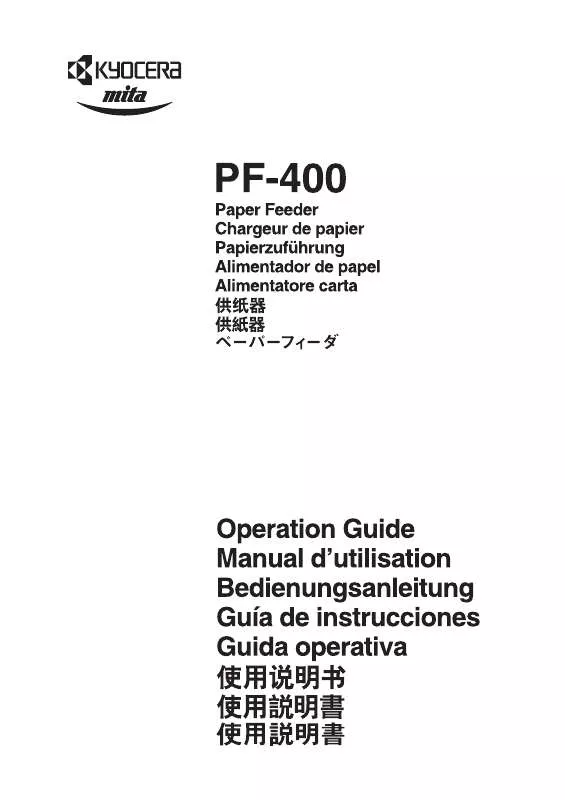 Mode d'emploi KYOCERA PF-400