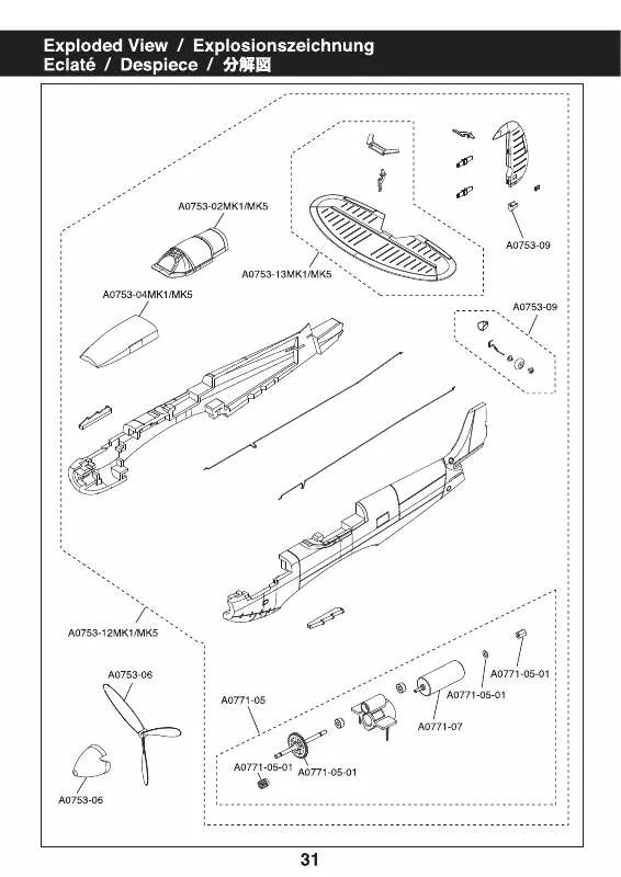 Mode d'emploi KYOSHO MINIUM SPITFIRE