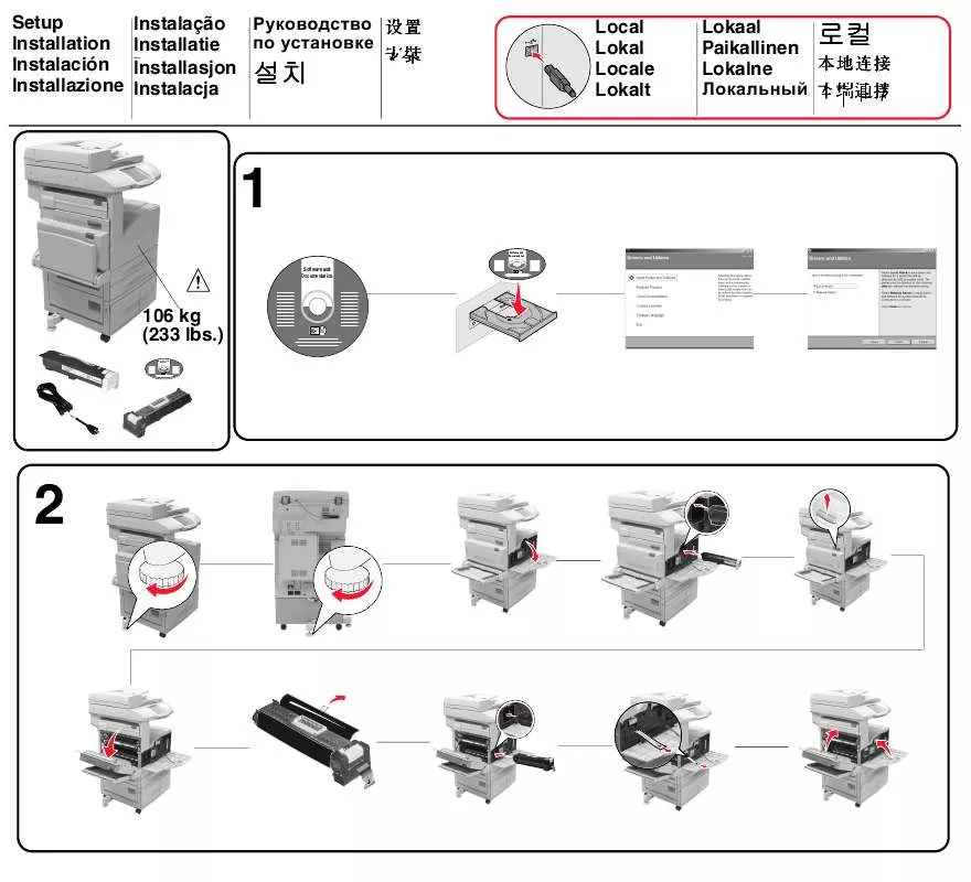 Mode d'emploi LEXMARK X852E