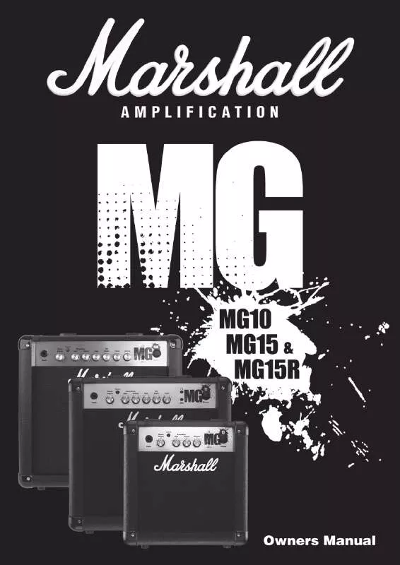 Mode d'emploi MARSHALL MG10