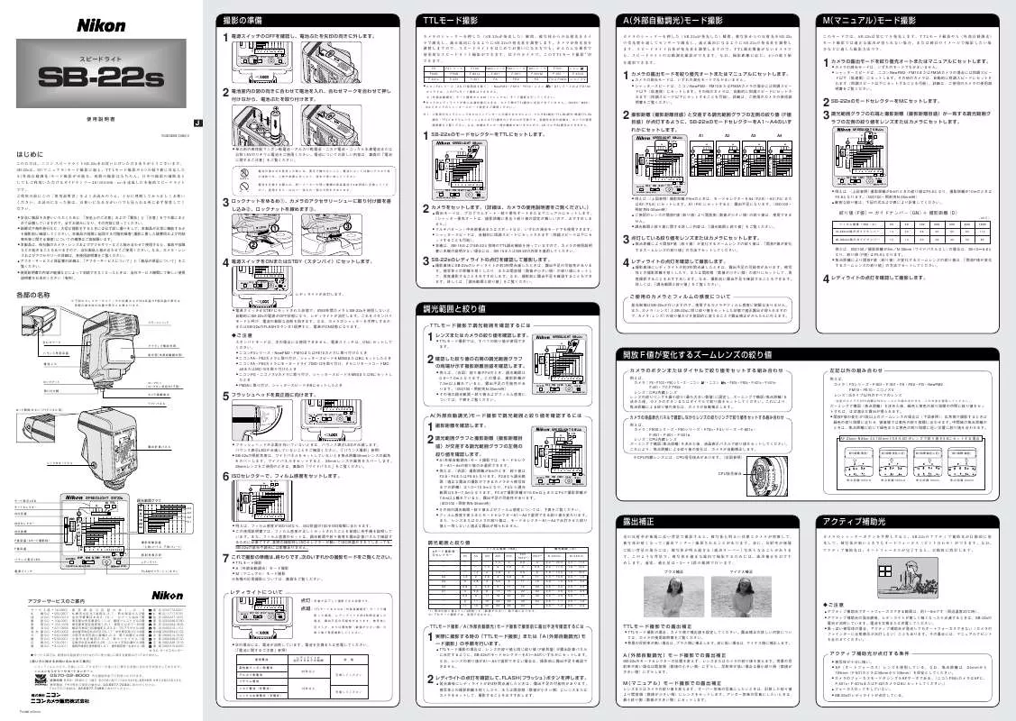 Mode d'emploi NIKON SB-22S