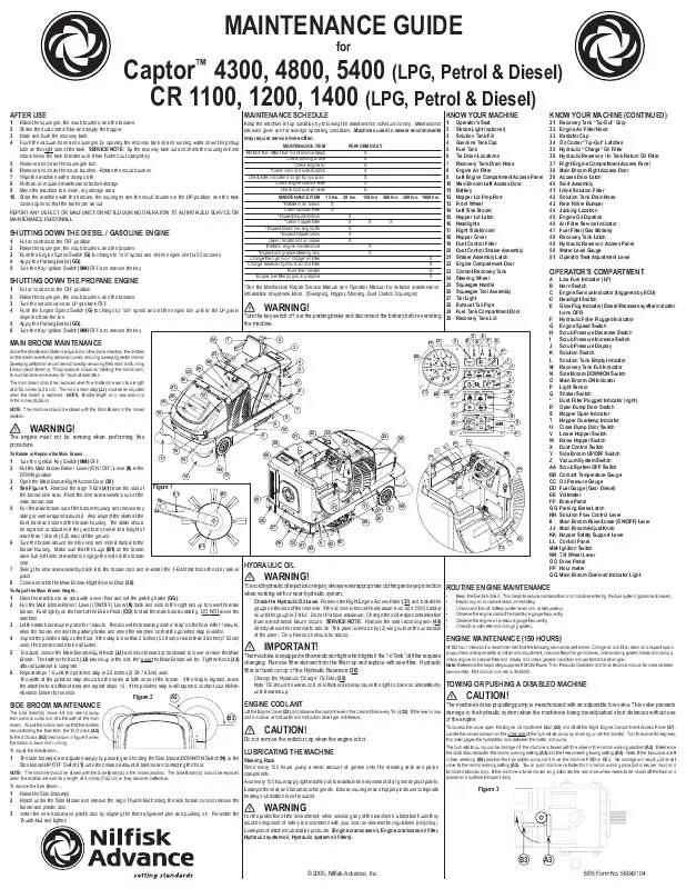 Mode d'emploi NILFISK CR 1400