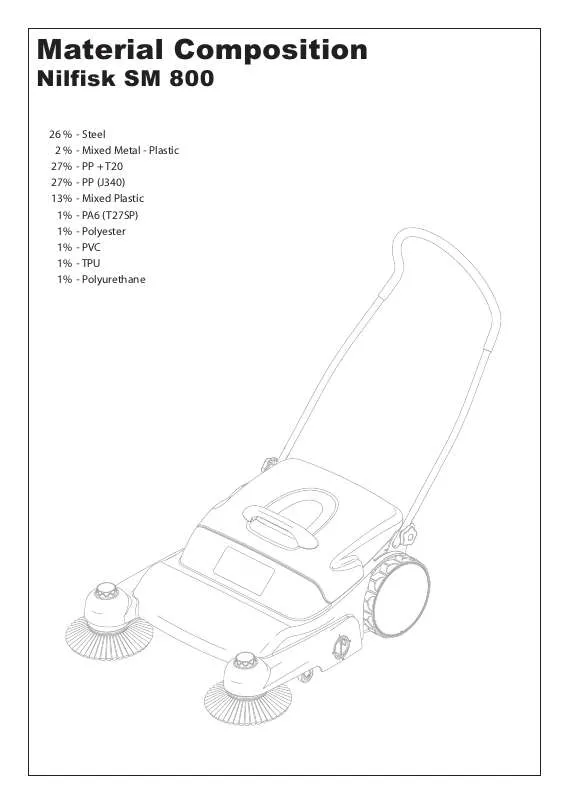 Mode d'emploi NILFISK SM 800