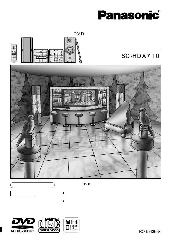 Mode d'emploi PANASONIC SC-HDA710