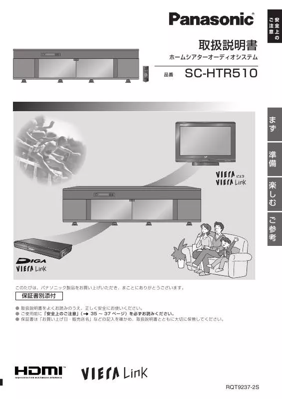 Mode d'emploi PANASONIC SC-HTR510