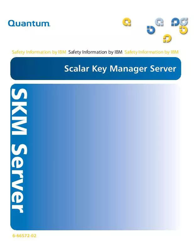 Mode d'emploi QUANTUM SCALAR KEY MANAGER