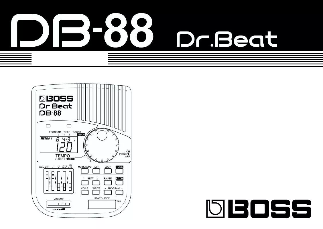 Mode d'emploi ROLAND DB-88