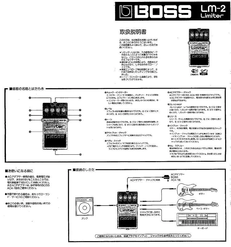 Mode d'emploi ROLAND LM-2