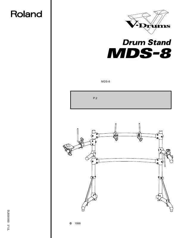 Mode d'emploi ROLAND MDS-8