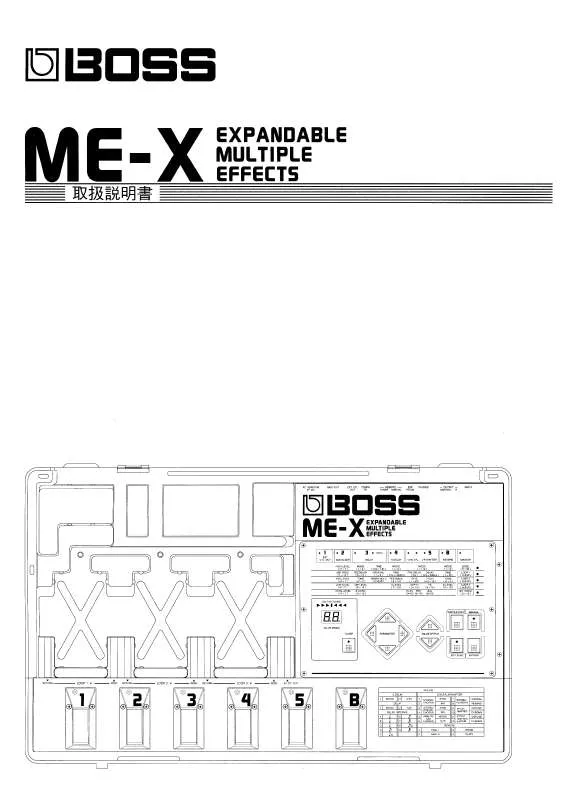 Mode d'emploi ROLAND ME-X