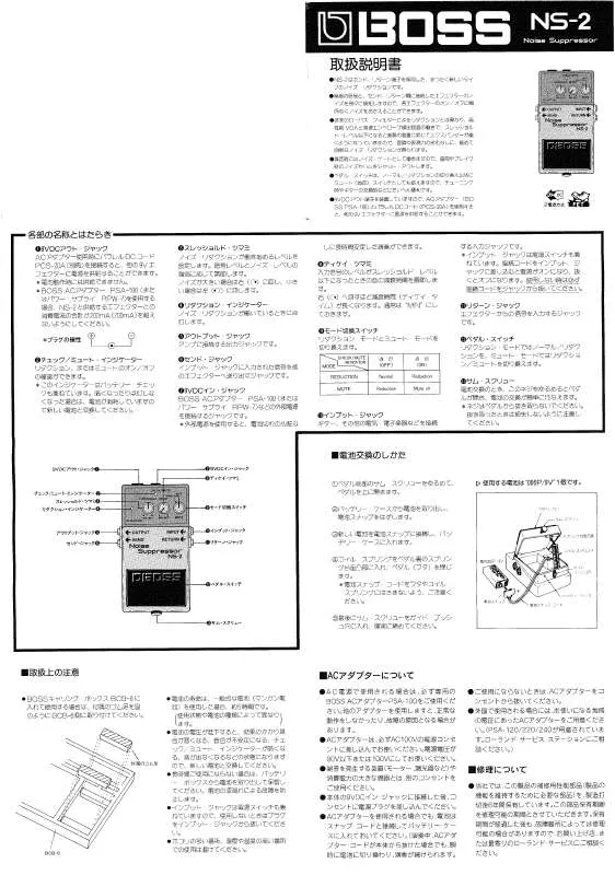 Mode d'emploi ROLAND NS-2