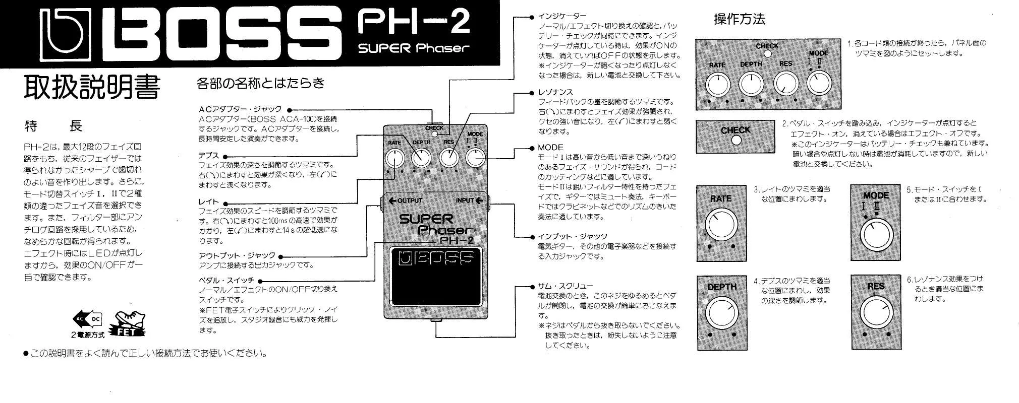 Mode d'emploi ROLAND PH-2