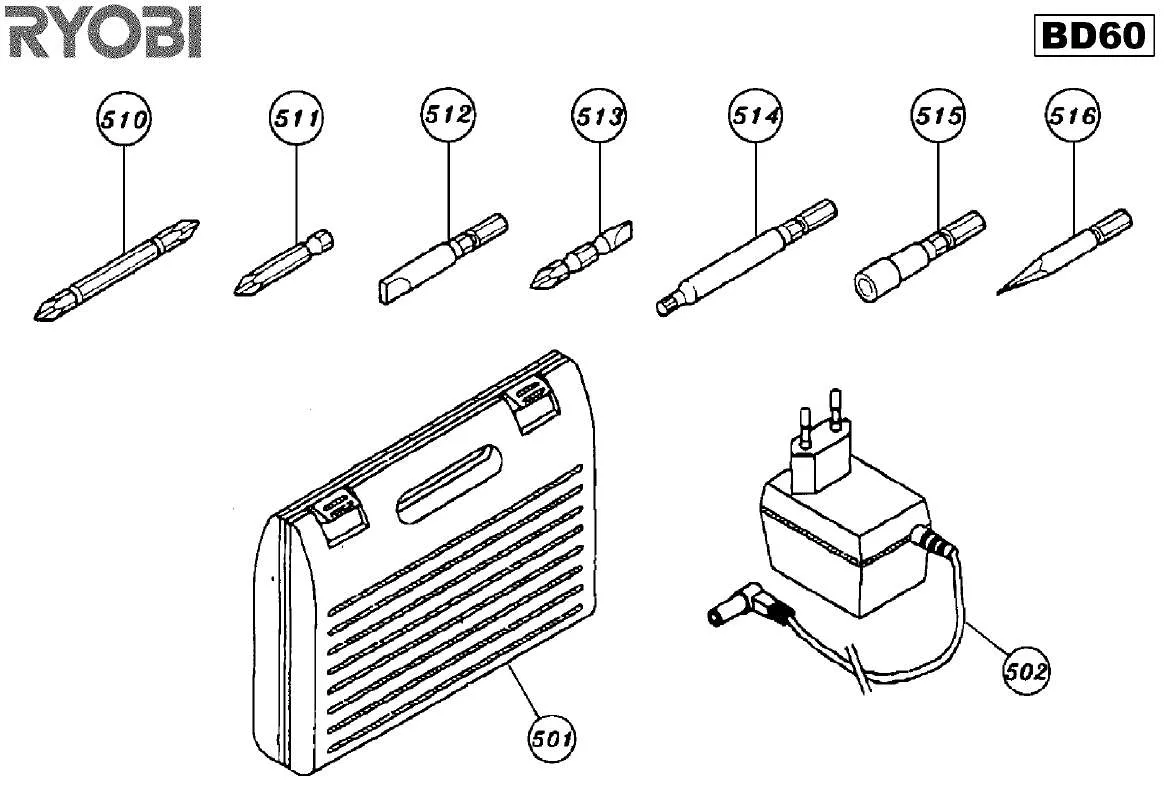 Mode d'emploi RYOBI BD60