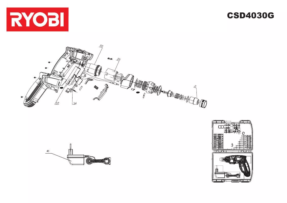 Mode d'emploi RYOBI CSD4030G