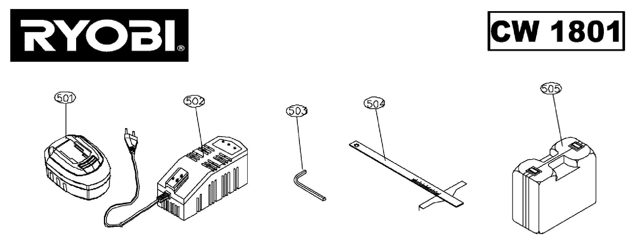 Mode d'emploi RYOBI CW 1801