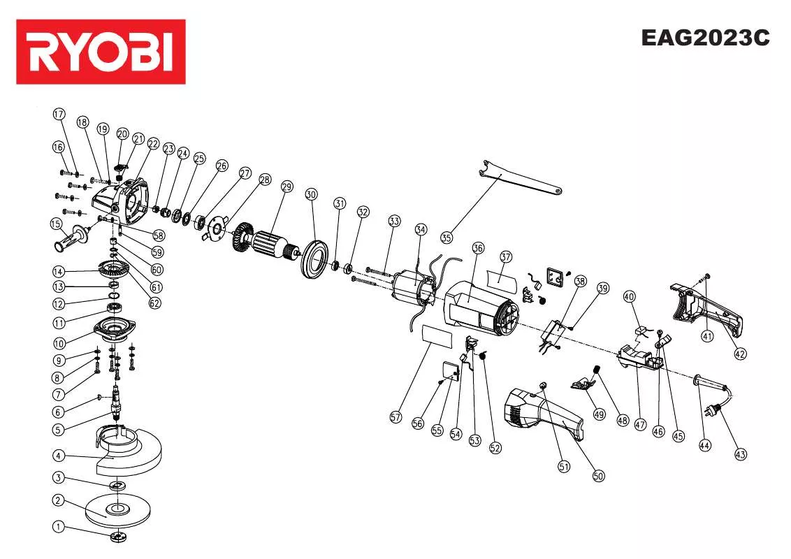 Mode d'emploi RYOBI EAG2023C