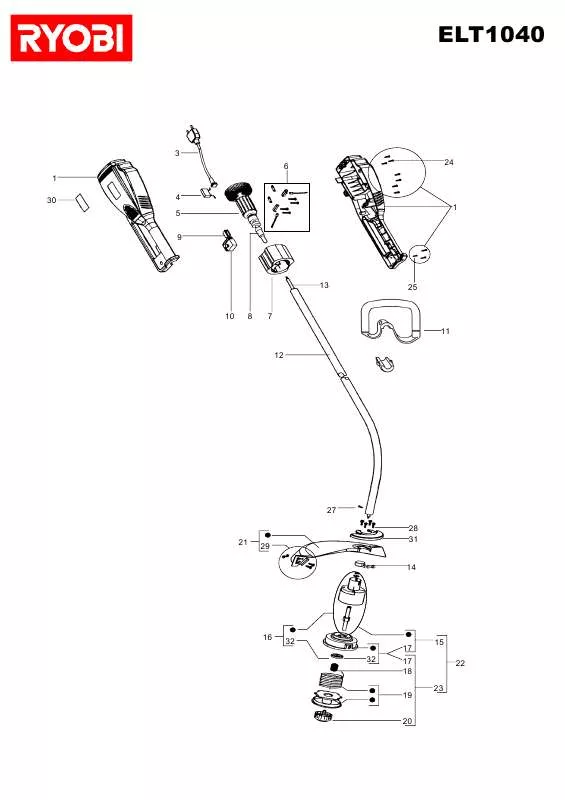 Mode d'emploi RYOBI ELT1040