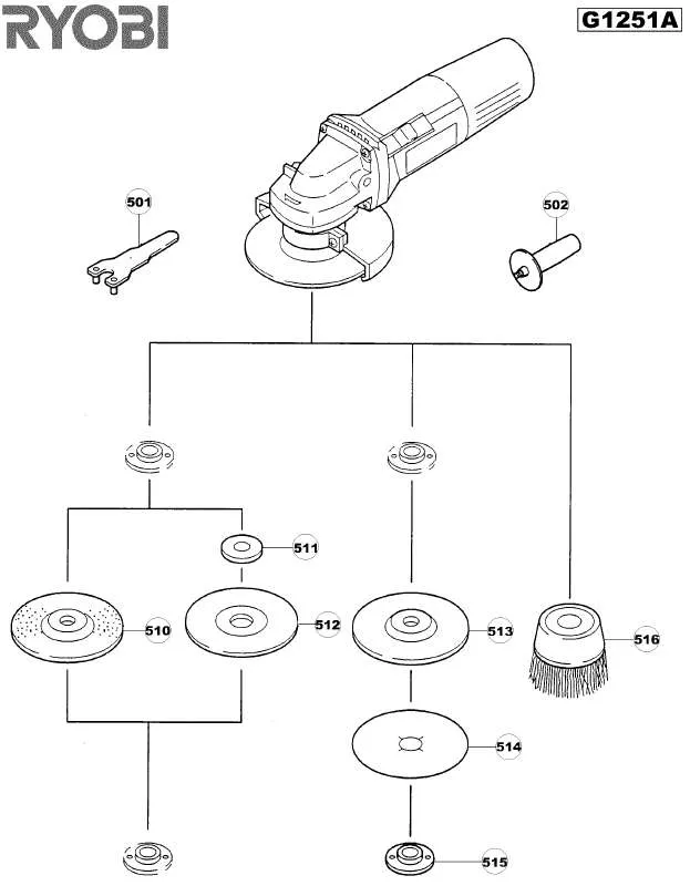 Mode d'emploi RYOBI G1251A