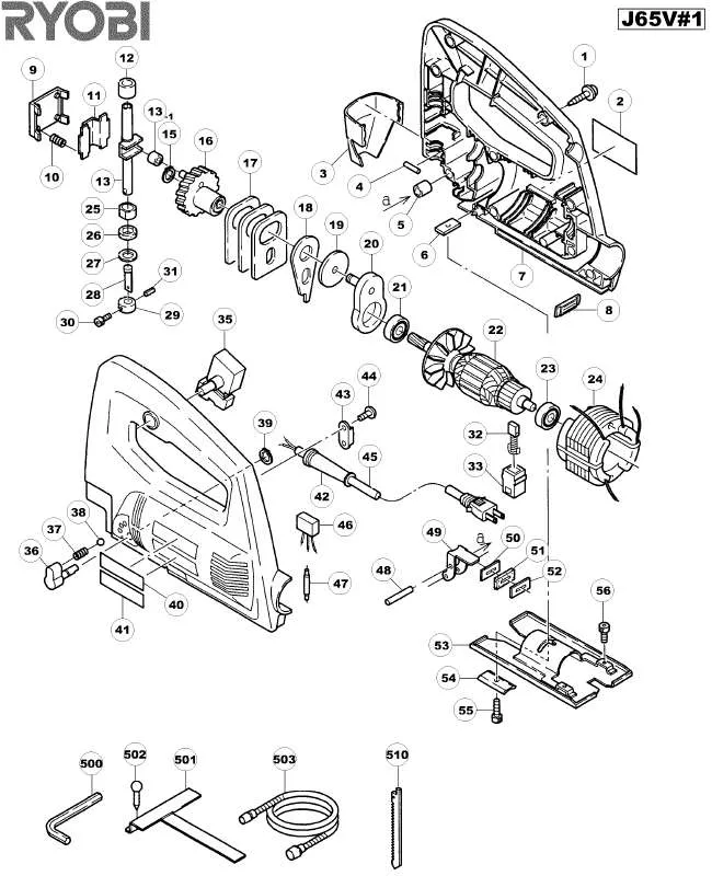 Mode d'emploi RYOBI J65V-1