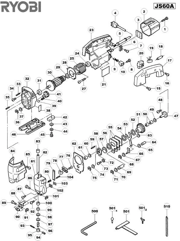 Mode d'emploi RYOBI JS60A