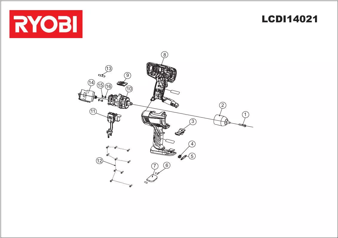 Mode d'emploi RYOBI LCDI14021