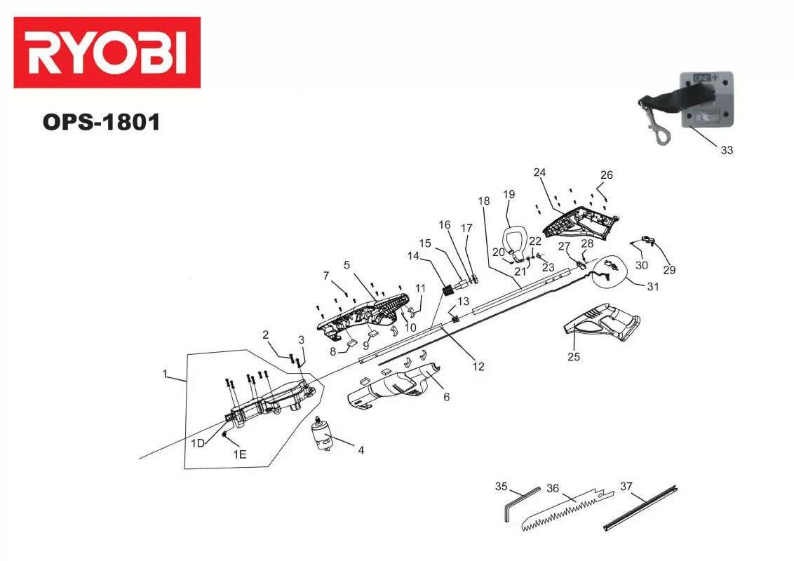 Mode d'emploi RYOBI OPS-1801