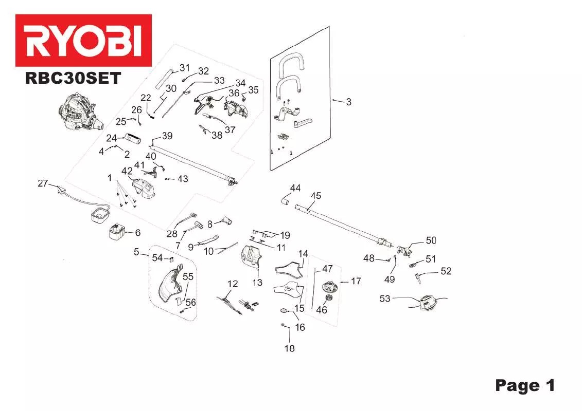 Mode d'emploi RYOBI RBC30SET