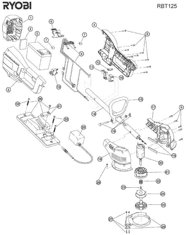 Mode d'emploi RYOBI RBT125