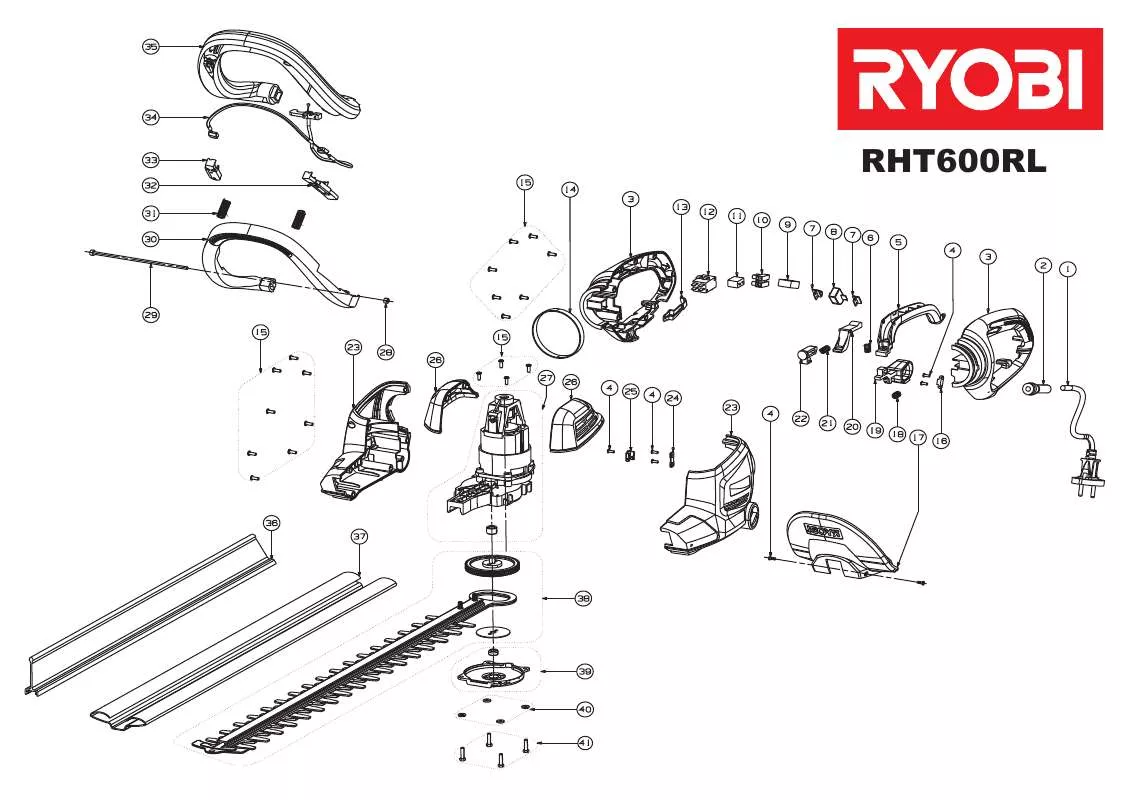 Mode d'emploi RYOBI RHT600RL