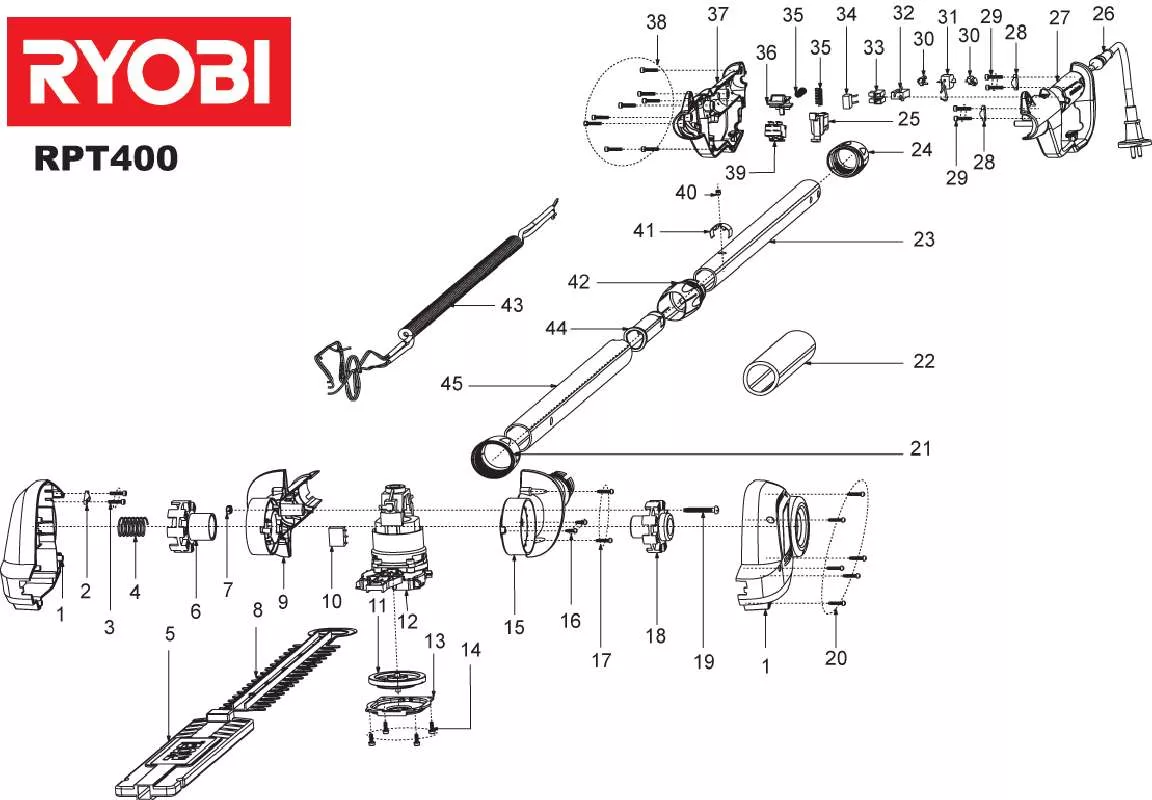 Mode d'emploi RYOBI RPT400