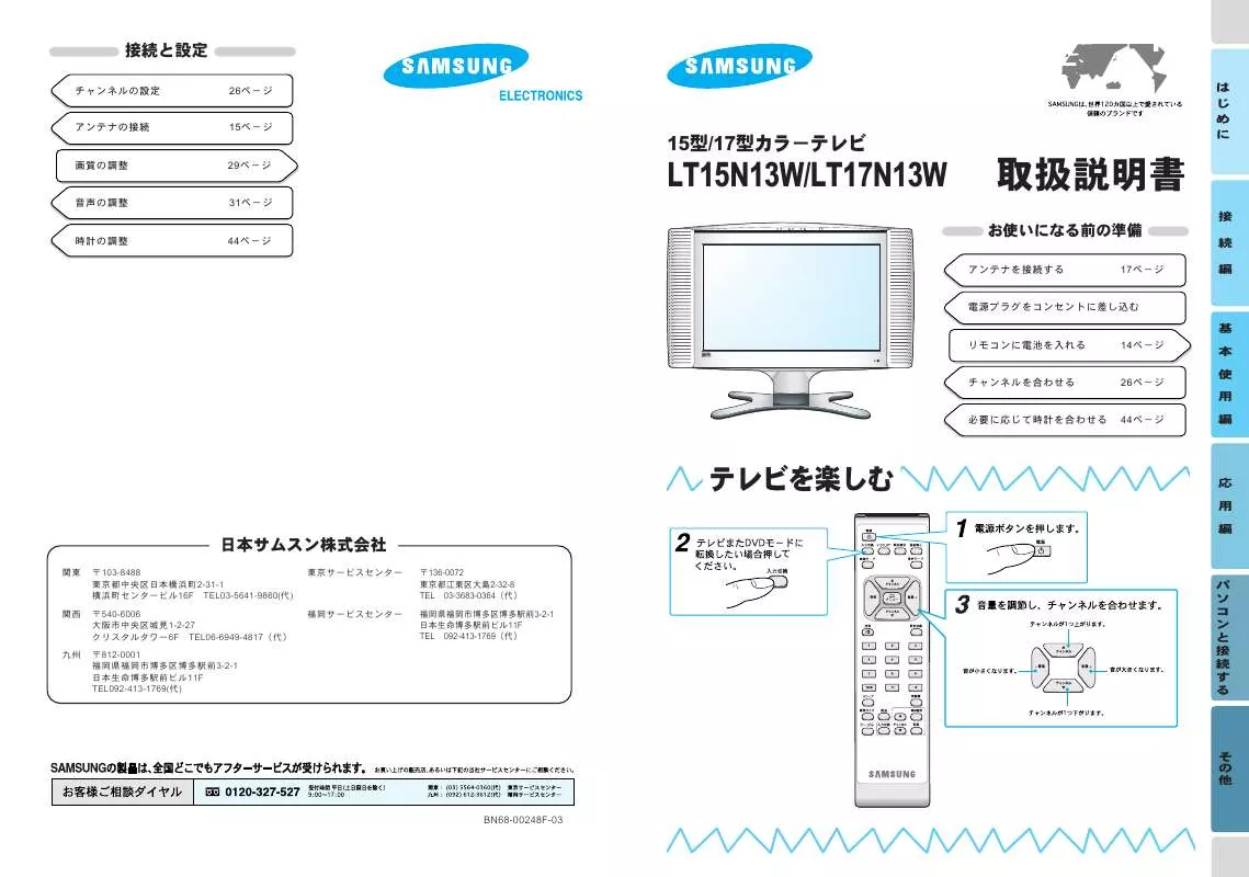 Mode d'emploi SAMSUNG LT15N13W