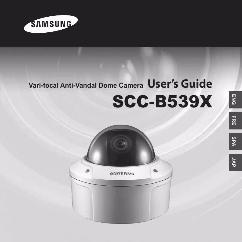 Mode d'emploi SAMSUNG SCC-B5392P