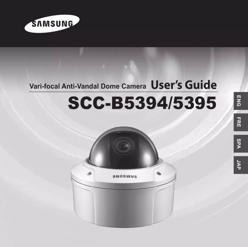 Mode d'emploi SAMSUNG SCC-B5395P