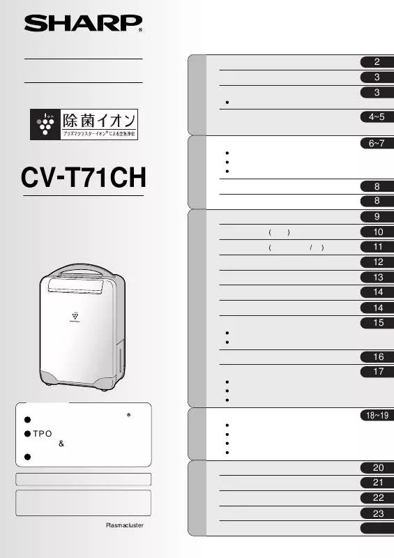 Mode d'emploi SHARP CV-T71CH