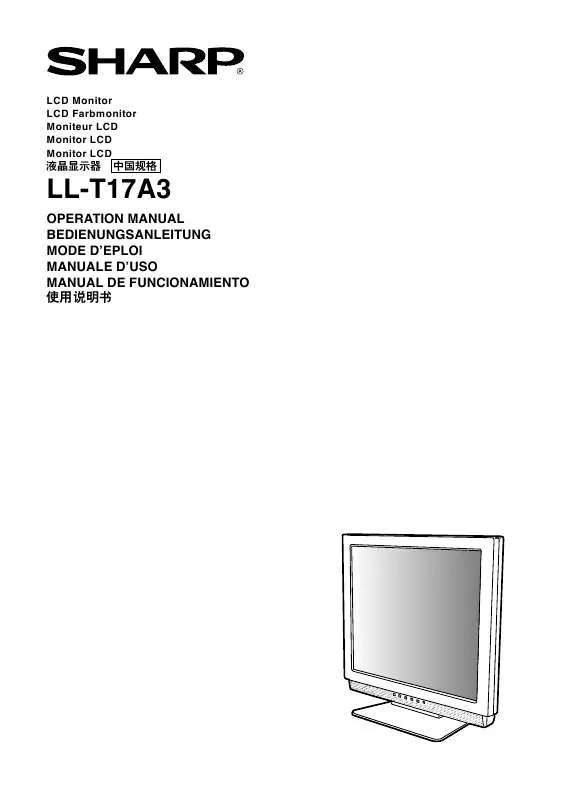 Mode d'emploi SHARP LL-T17A3