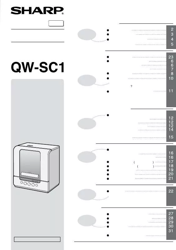 Mode d'emploi SHARP QW-SC1